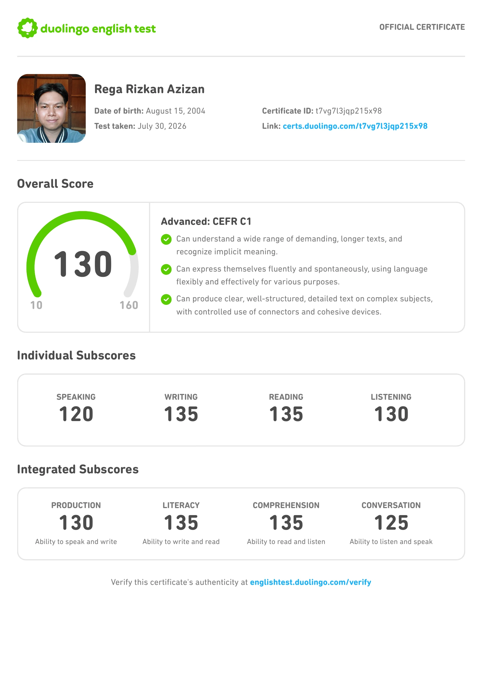 Duolingo English Test